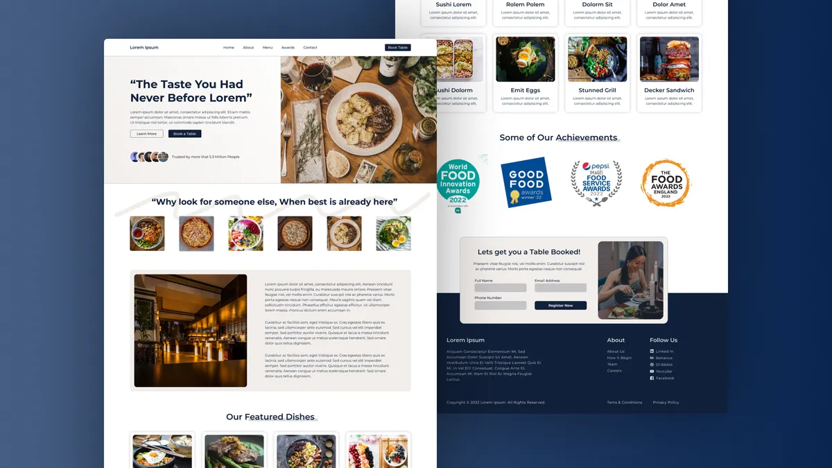 Restaurant Website Redesign